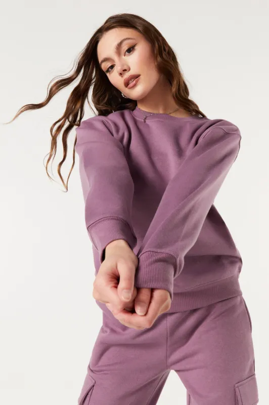 Solid Fleece Sweatshirt sold by Urban Planet