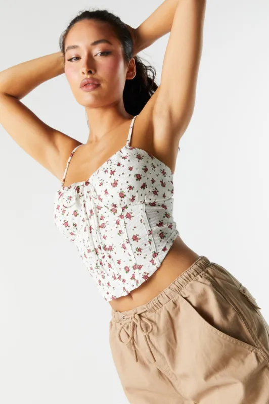 Débardeur corset fleuri sold by Urban Planet