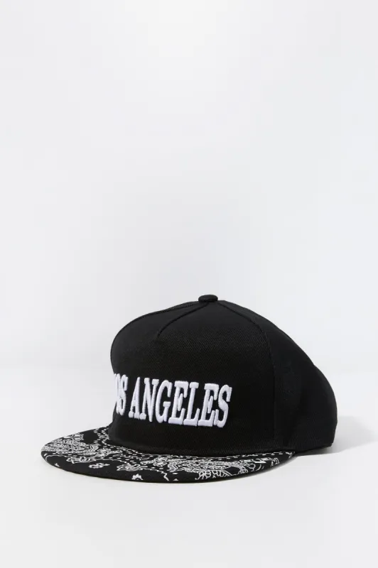 Boys Los Angeles Embroidered Snapback Hat sold by Urban Planet
