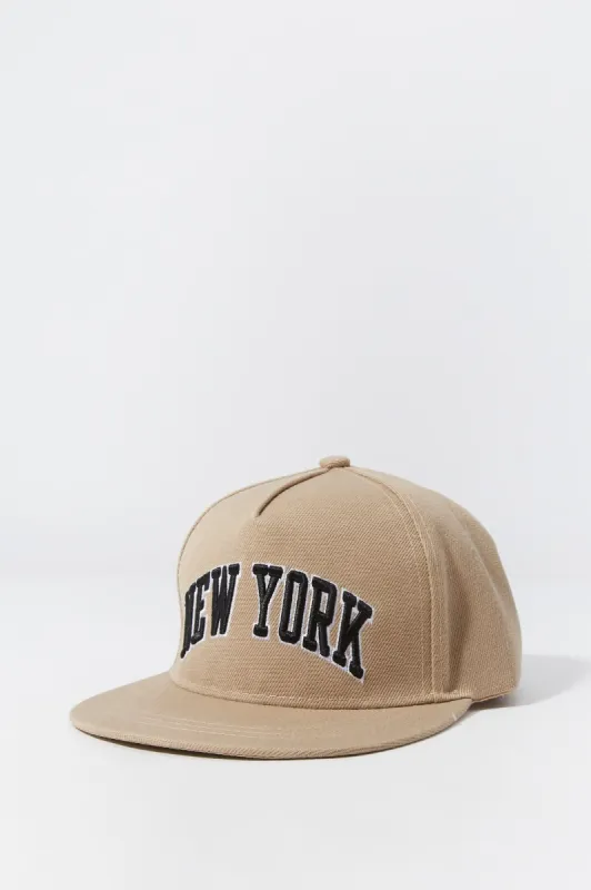 Boys New York Embroidered Snapback Hat sold by Urban Planet