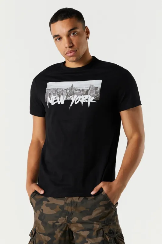 New York Skyline Graphic T-Shirt sold by Urban Planet