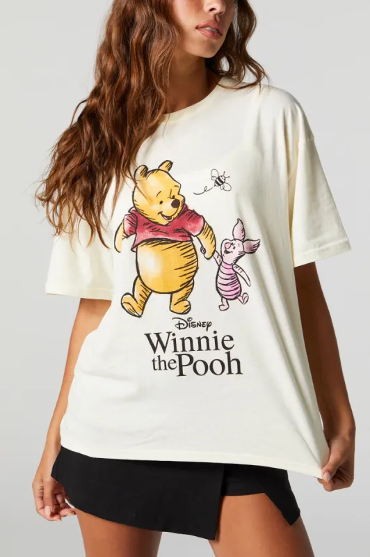 Winnie The Pooh Graphic Boyfriend T-Shirt sold by Urban Planet