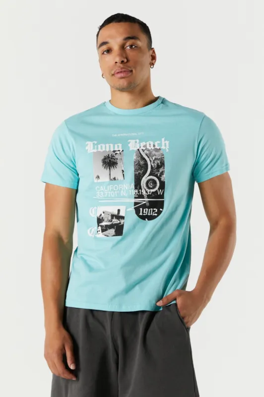 T-shirt à imprimé Long Beach sold by Urban Planet