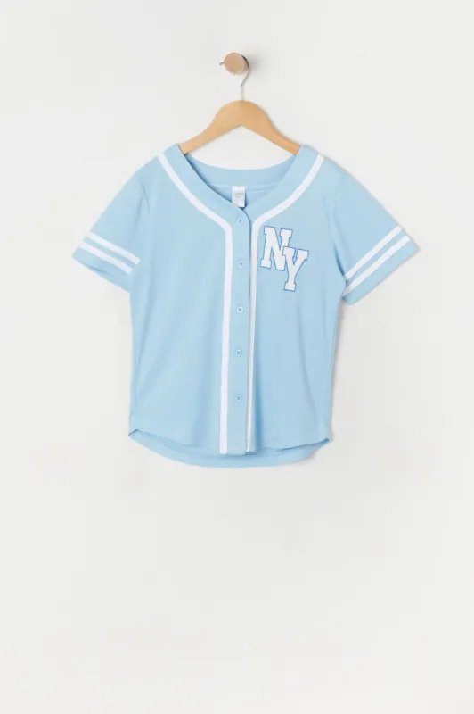 Girls New York Baseball Jersey sold by Urban Planet