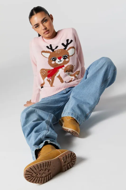 Xmas Reindeer Knit Sweater sold by Urban Planet