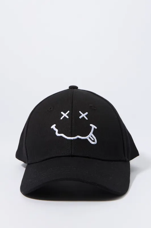Casquette de baseball avec motif brodé Smiley pour garçon sold by Urban Planet