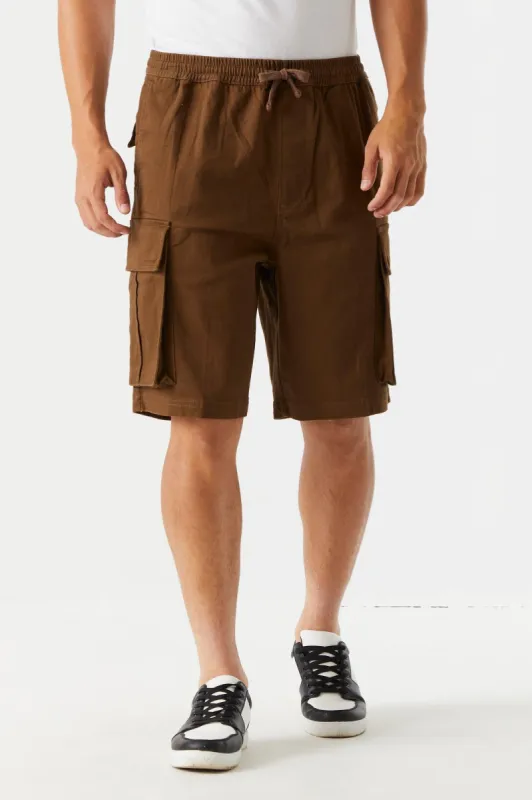 Brown Twill Cargo Short sold by Urban Planet