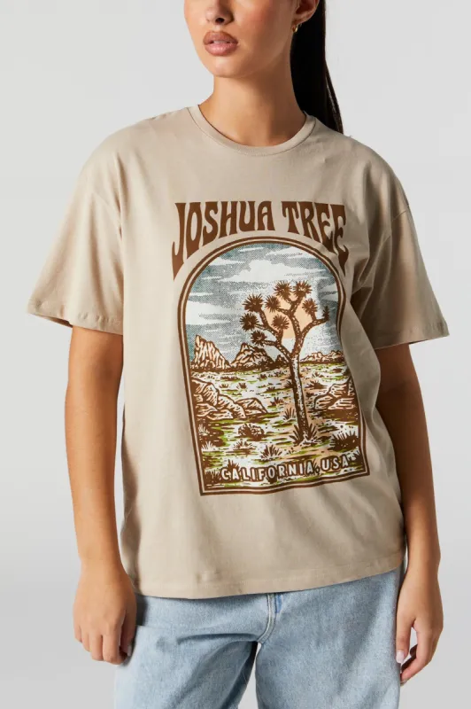 Joshua Tree Graphic Boyfriend T-Shirt sold by Urban Planet