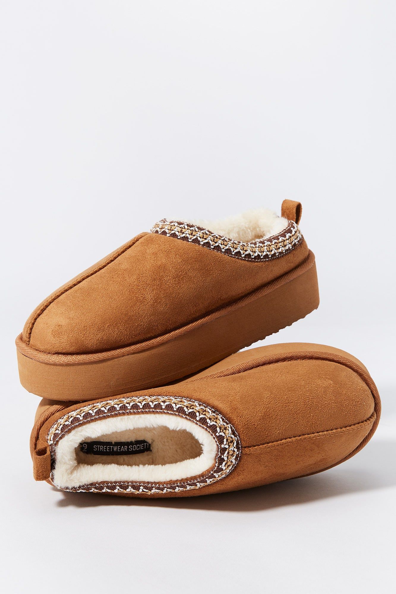 Faux Suede Platform Slipper Boot sold by Urban Planet product image thumbnail 5