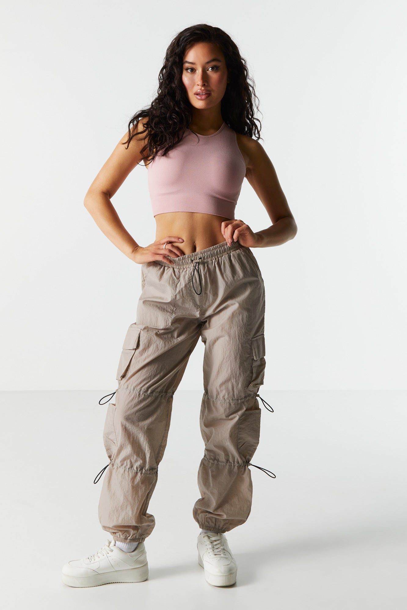 Seamless High-Neck Ribbed Crop Tank sold by Urban Planet product image thumbnail 9