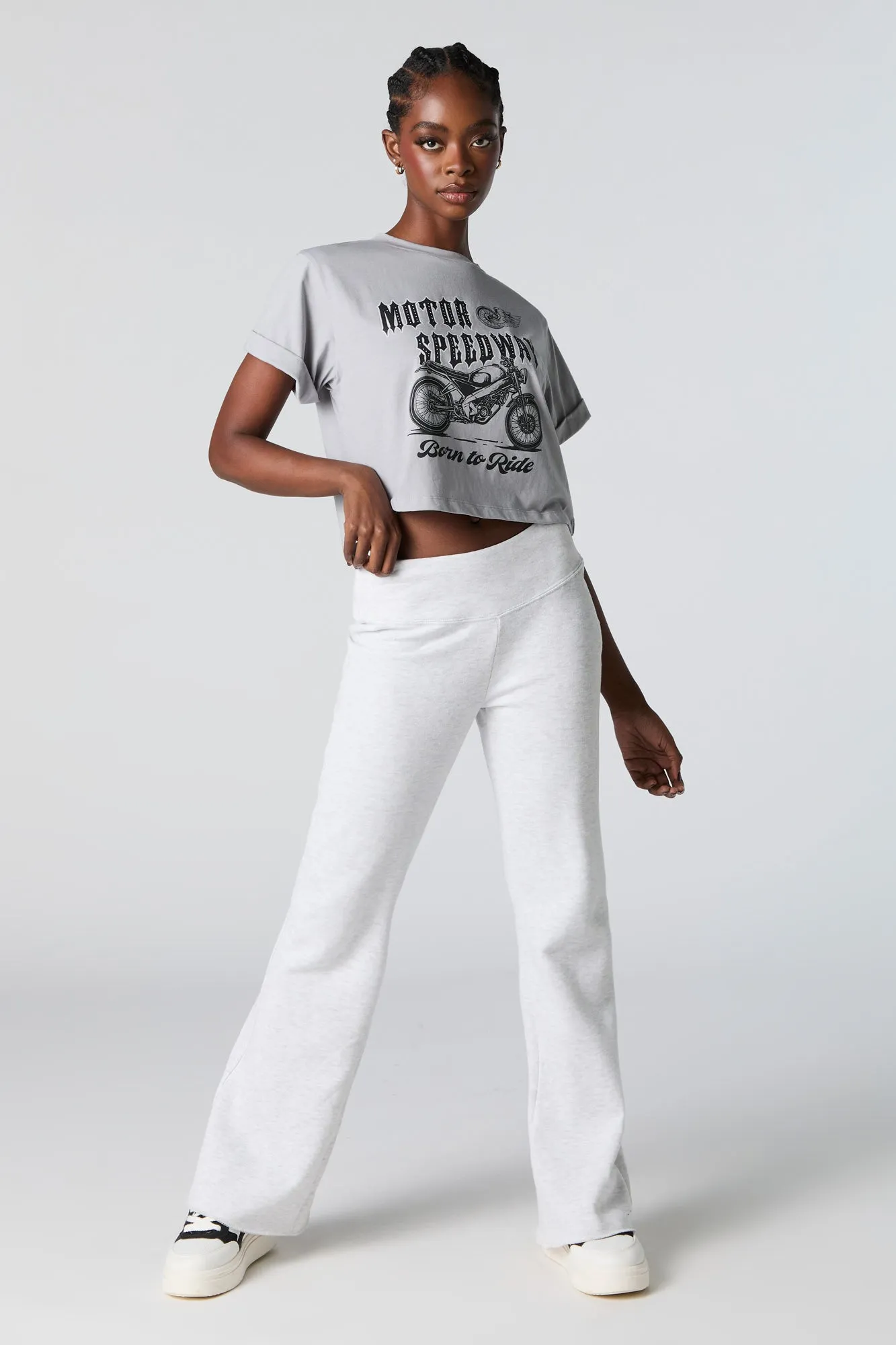 T-shirt carré à imprimé Motor Speedway sold by Urban Planet product image thumbnail 3