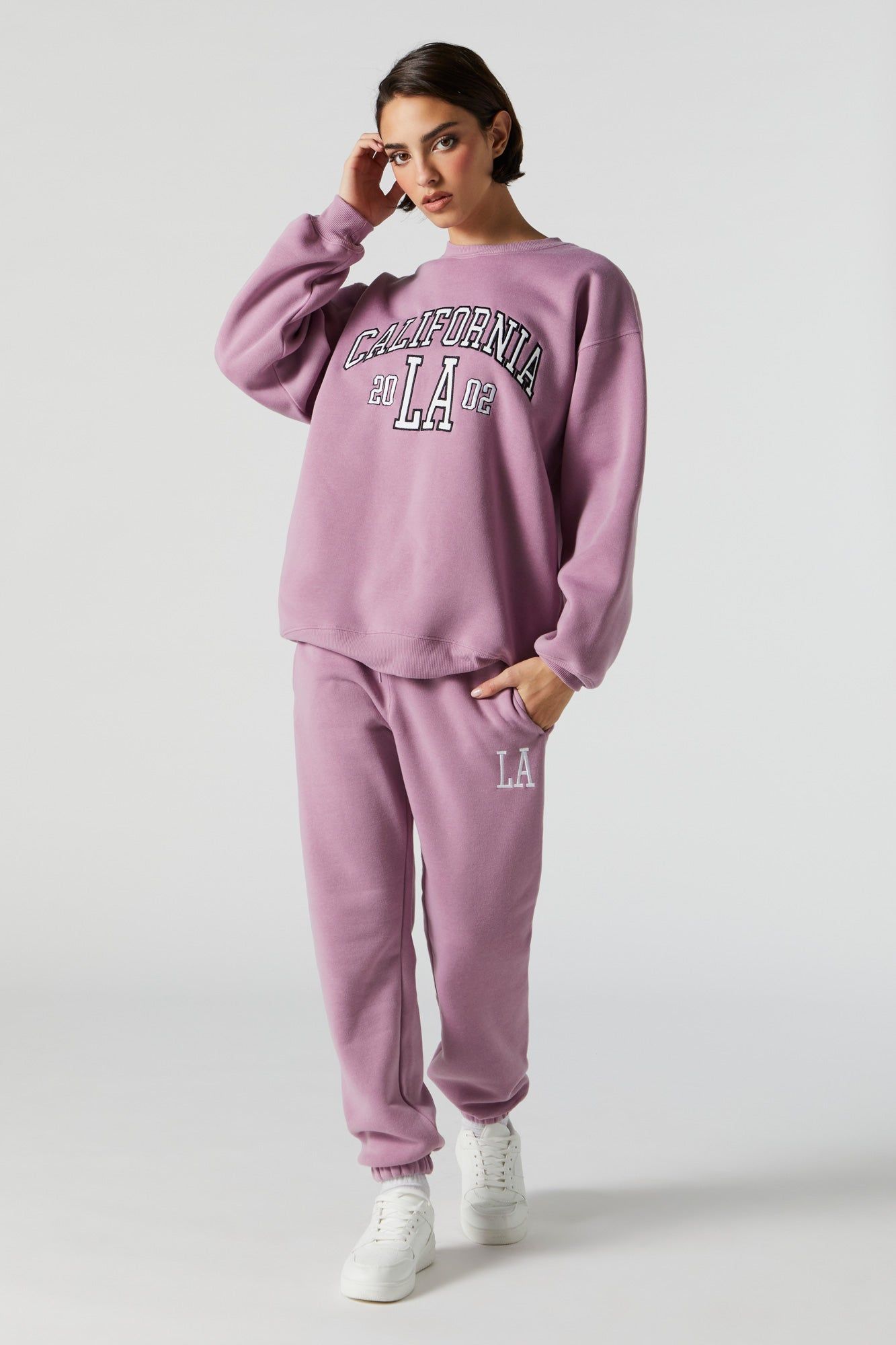 Chenille Embroidered California Fleece Sweatshirt sold by Urban Planet product image thumbnail 3