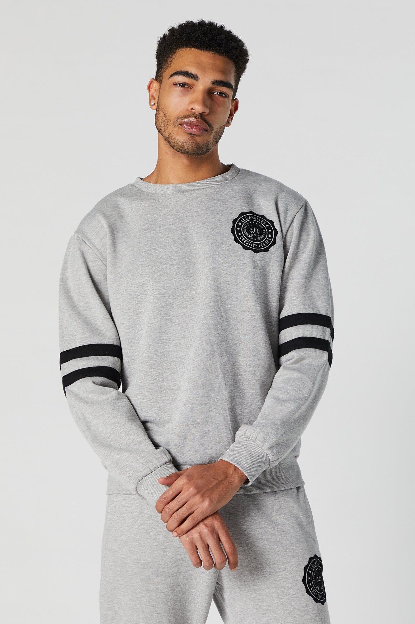 Los Angeles Graphic Print Varsity Sweatshirt sold by Urban Planet