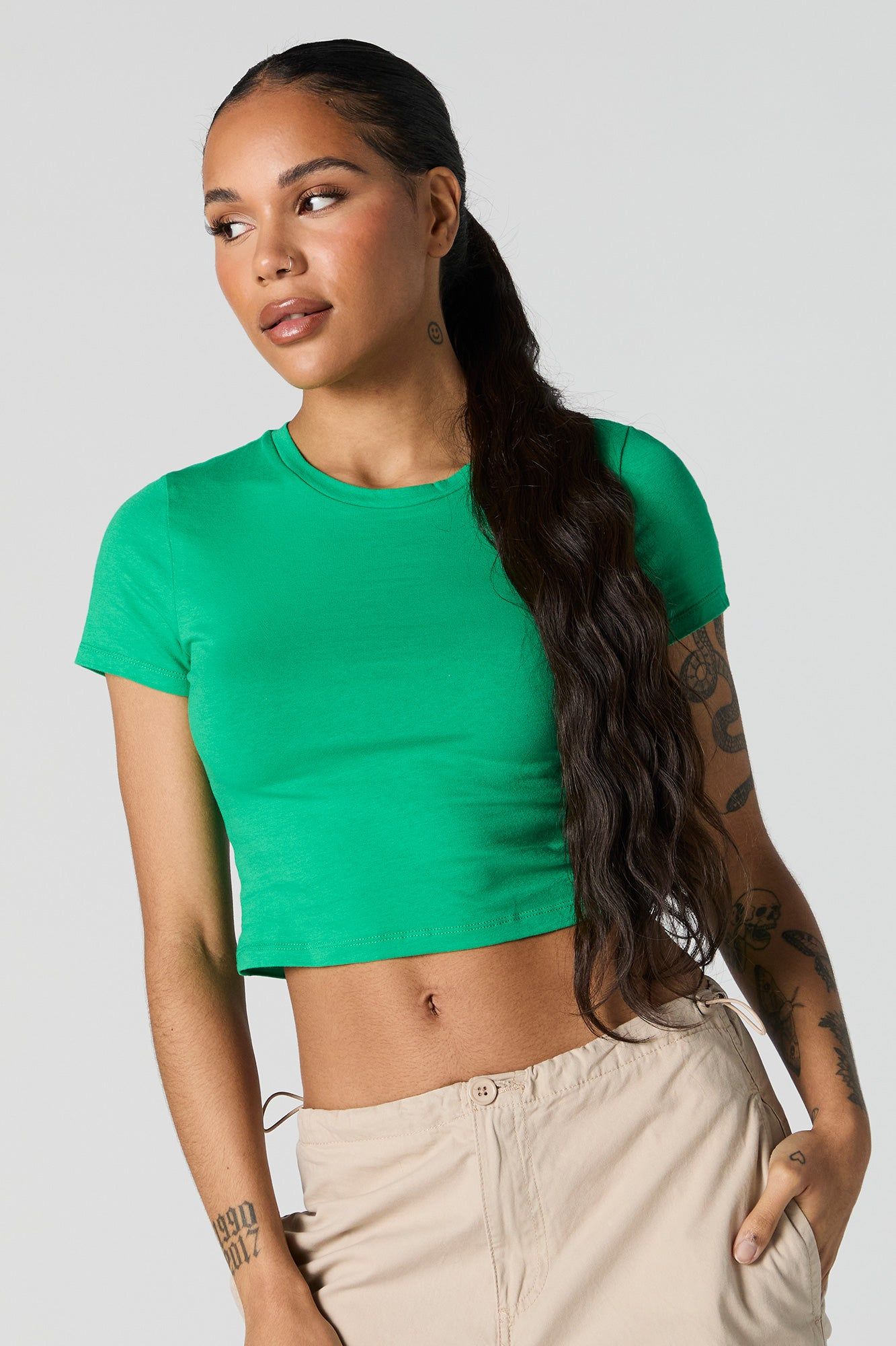 Haut écourté à manche courte sold by Urban Planet