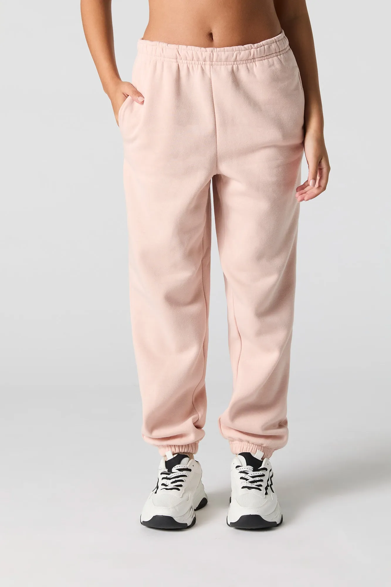 Solid Fleece Boyfriend Jogger sold by Urban Planet product image thumbnail 2