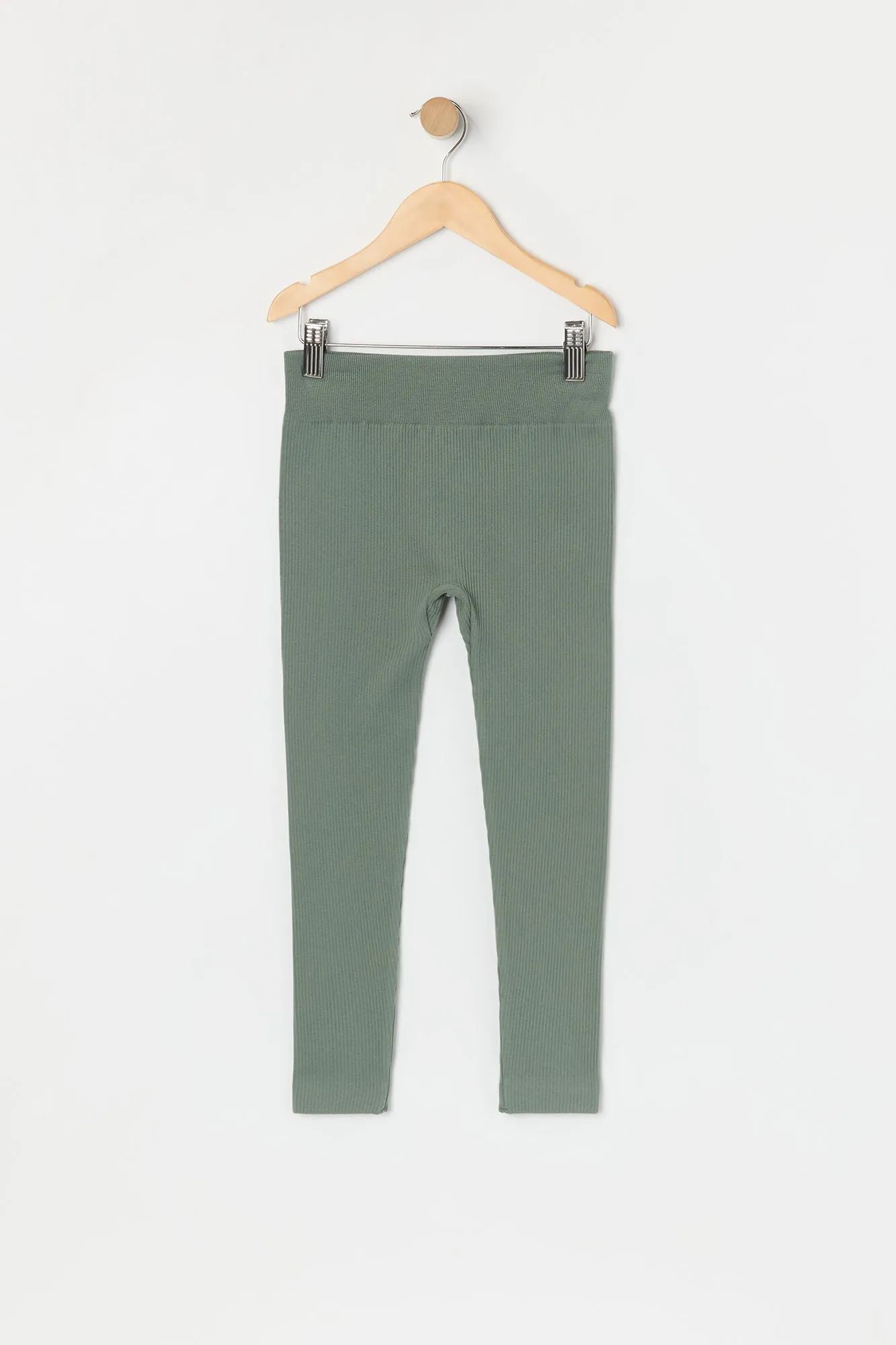 Legging côtelé uni sans couture pour fille sold by Urban Planet product image thumbnail 5