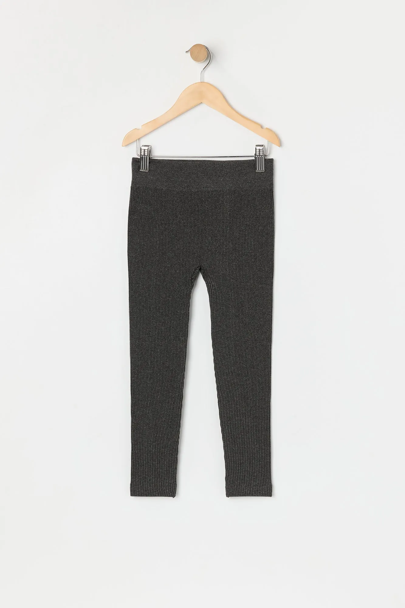 Legging côtelé uni sans couture pour fille sold by Urban Planet