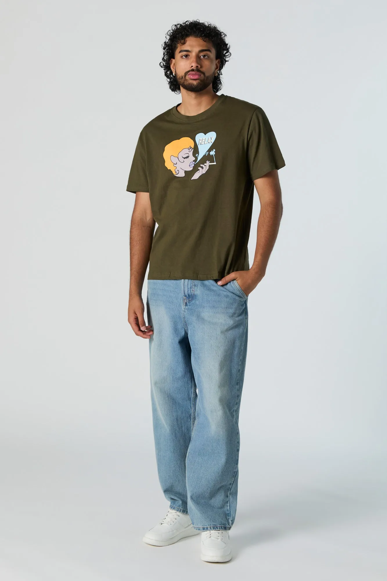 Relax Graphic T-Shirt sold by Urban Planet product image thumbnail 3