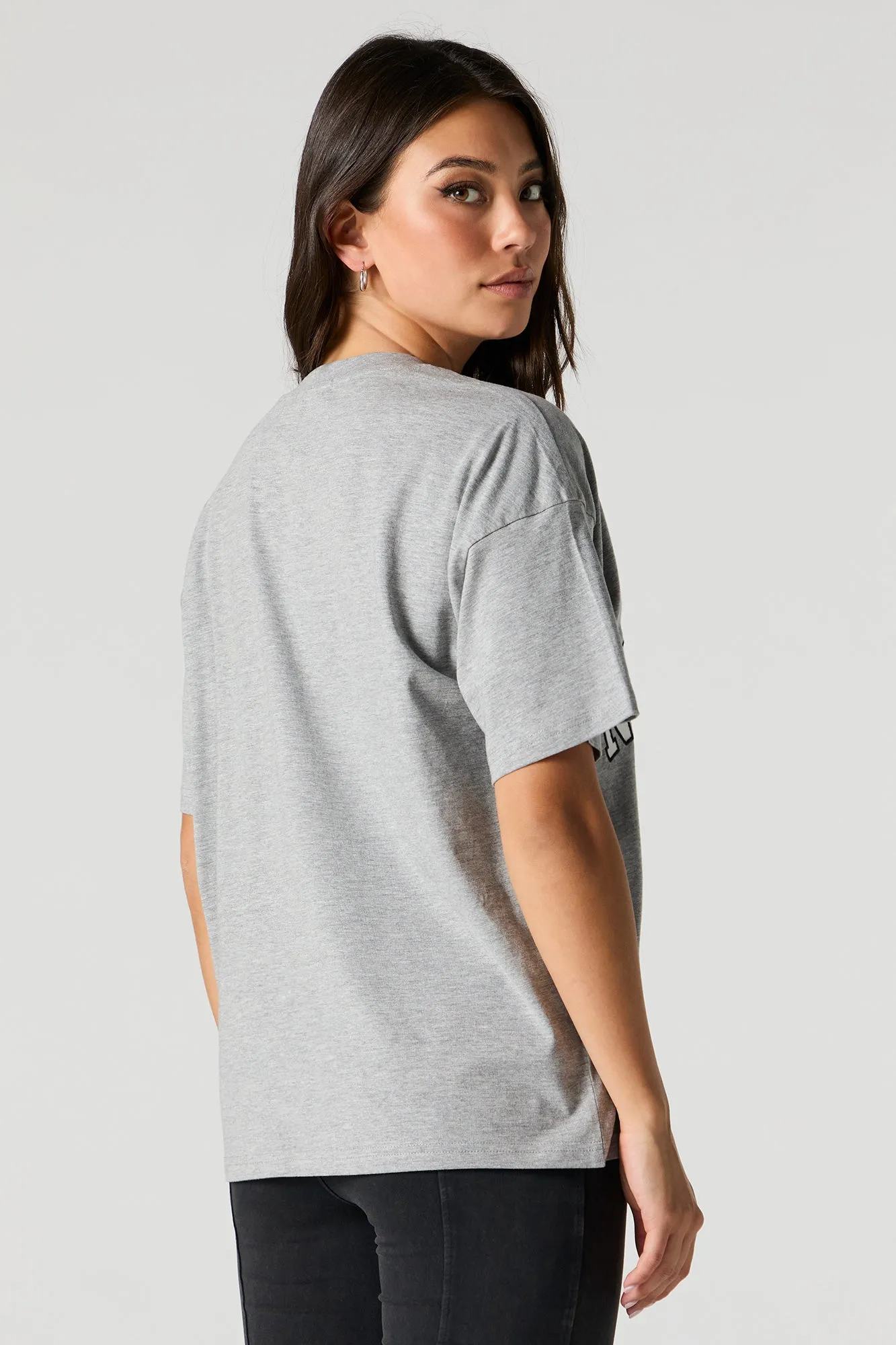 Brooklyn New York Twill Embroidered T-Shirt sold by Urban Planet product image thumbnail 3
