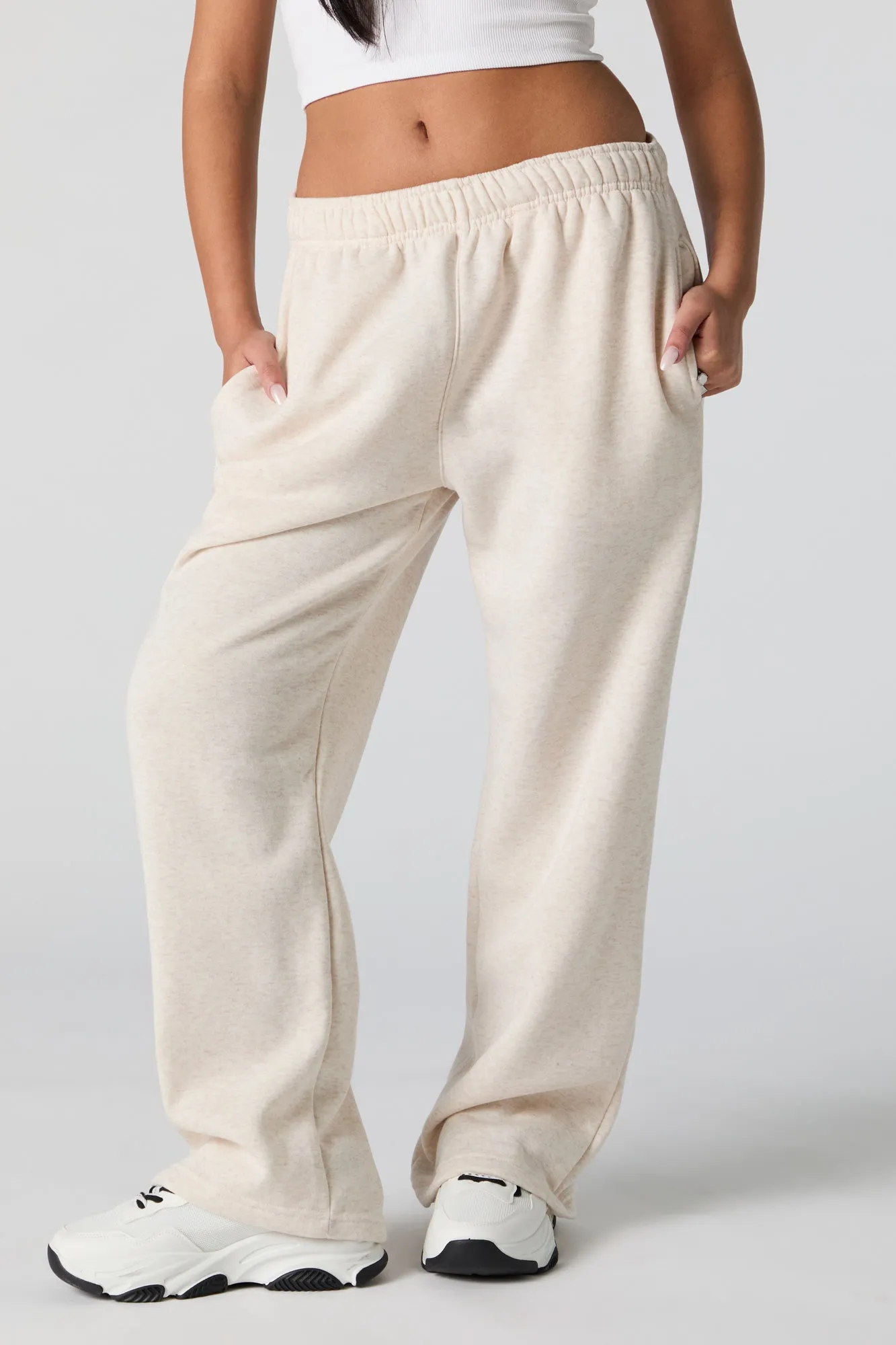Fleece Wide Leg Sweatpant sold by Urban Planet product image thumbnail 2