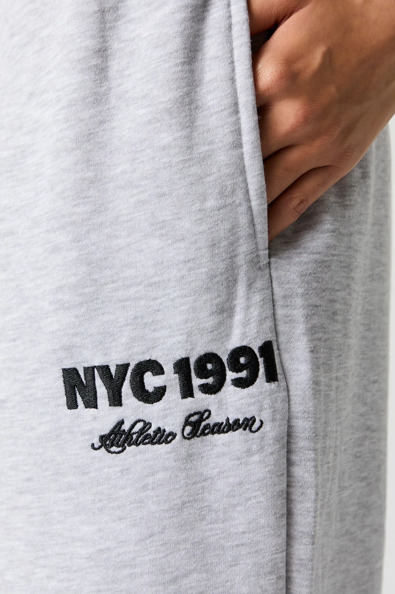 City Embroidered Fleece Jogger sold by Urban Planet product image thumbnail 4