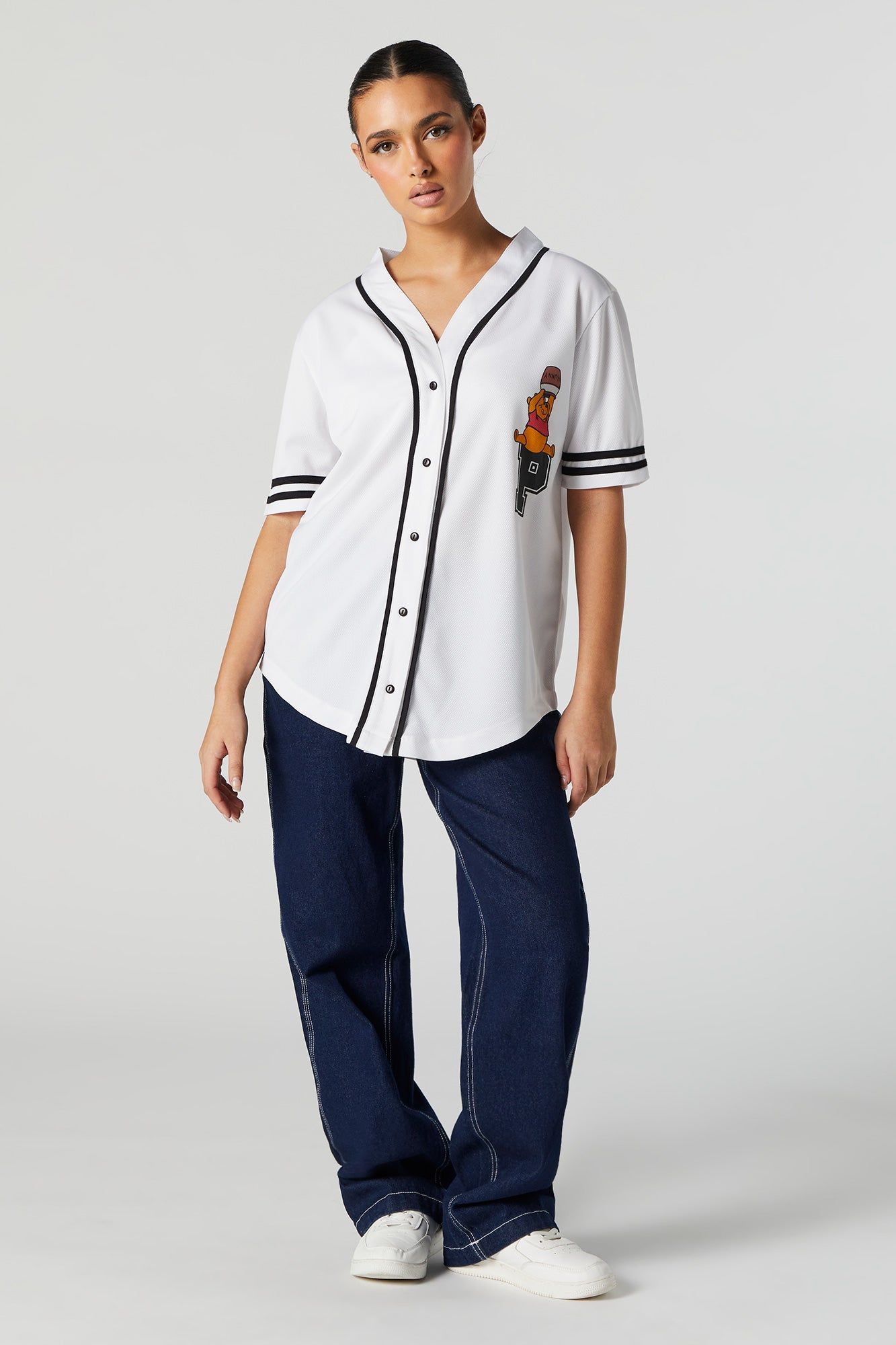 Winnie the Pooh Graphic Baseball Jersey sold by Urban Planet product image thumbnail 3