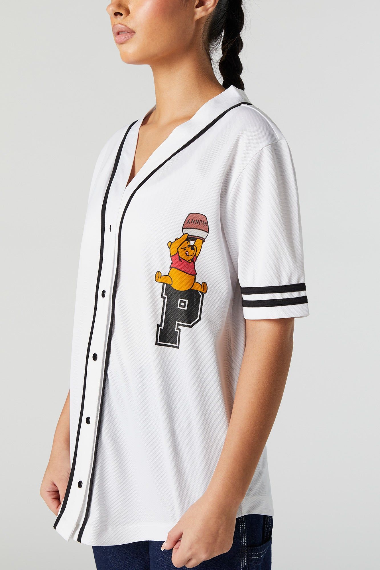 Winnie the Pooh Graphic Baseball Jersey sold by Urban Planet product image thumbnail 2