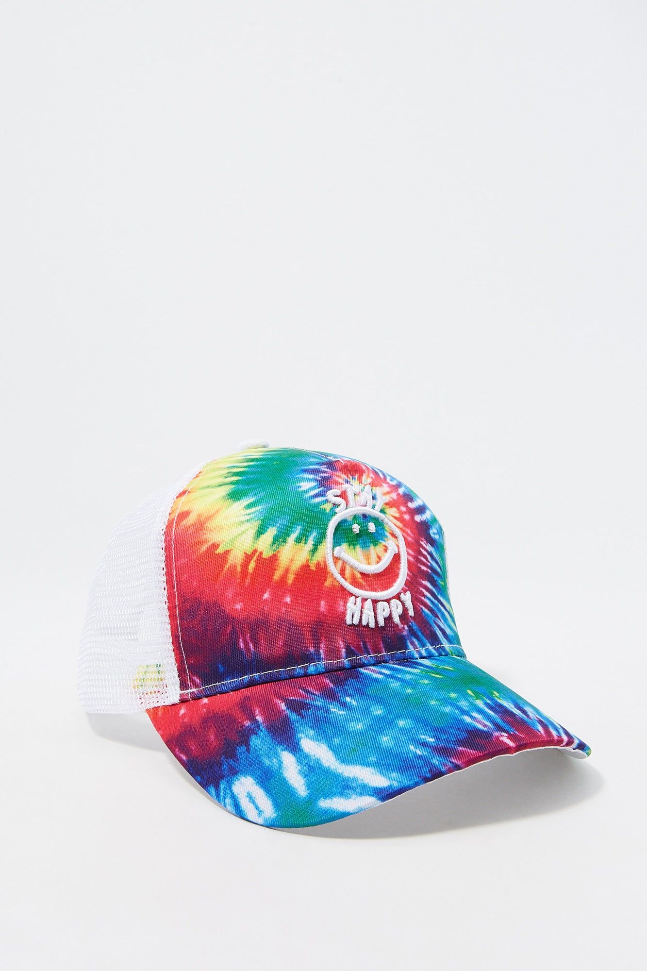 Stay Happy Tie Dye Baseball Hat sold by Urban Planet product image thumbnail 2