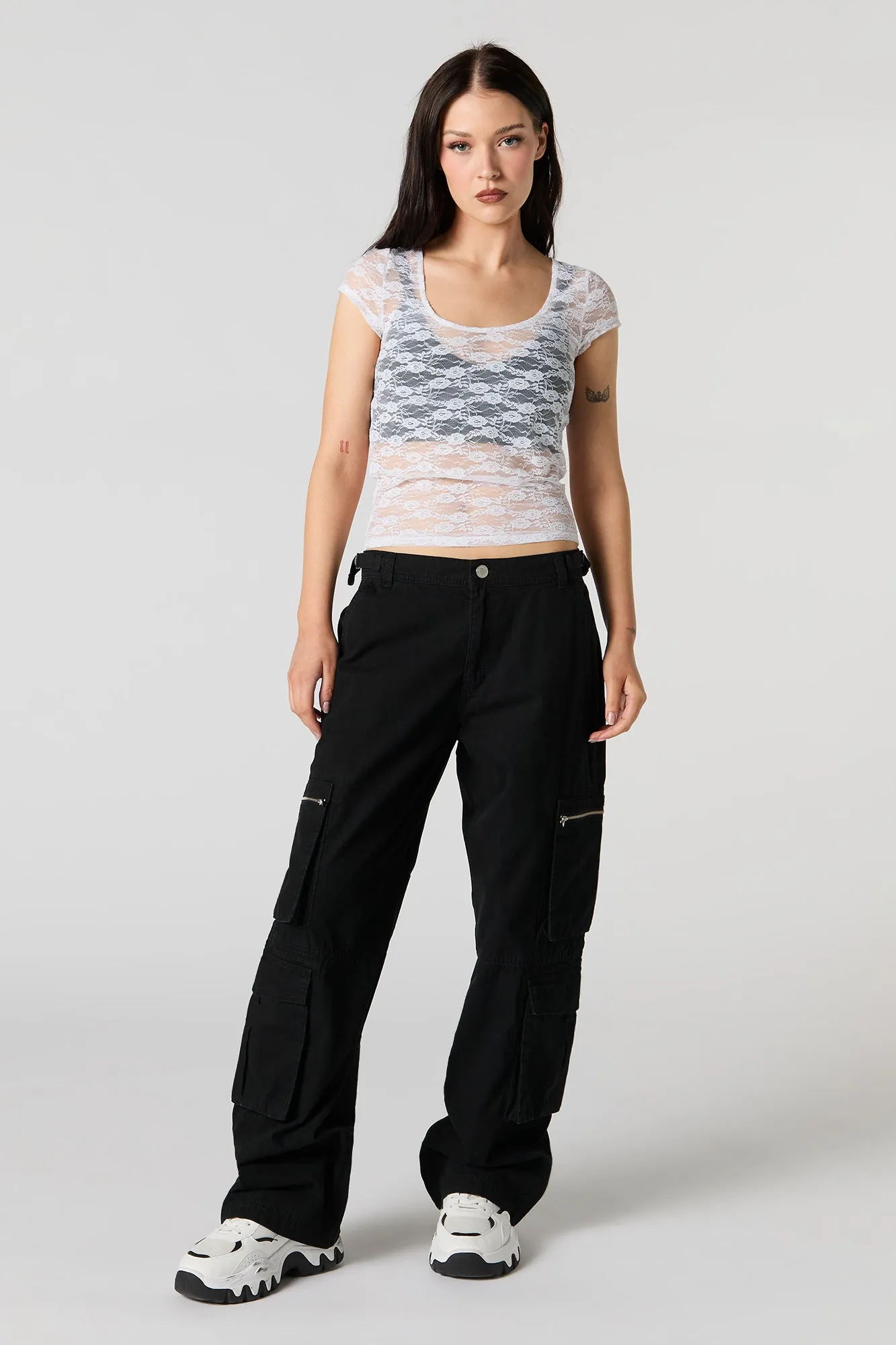 Pantalon cargo avec poche à fermeture à glissière sold by Urban Planet product image thumbnail 2