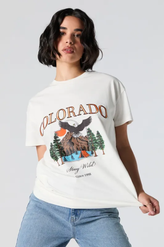 Colorado Embroidered T-Shirt sold by Urban Planet