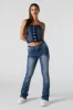 Embroidered Pocket Flare Jean sold by Urban Planet