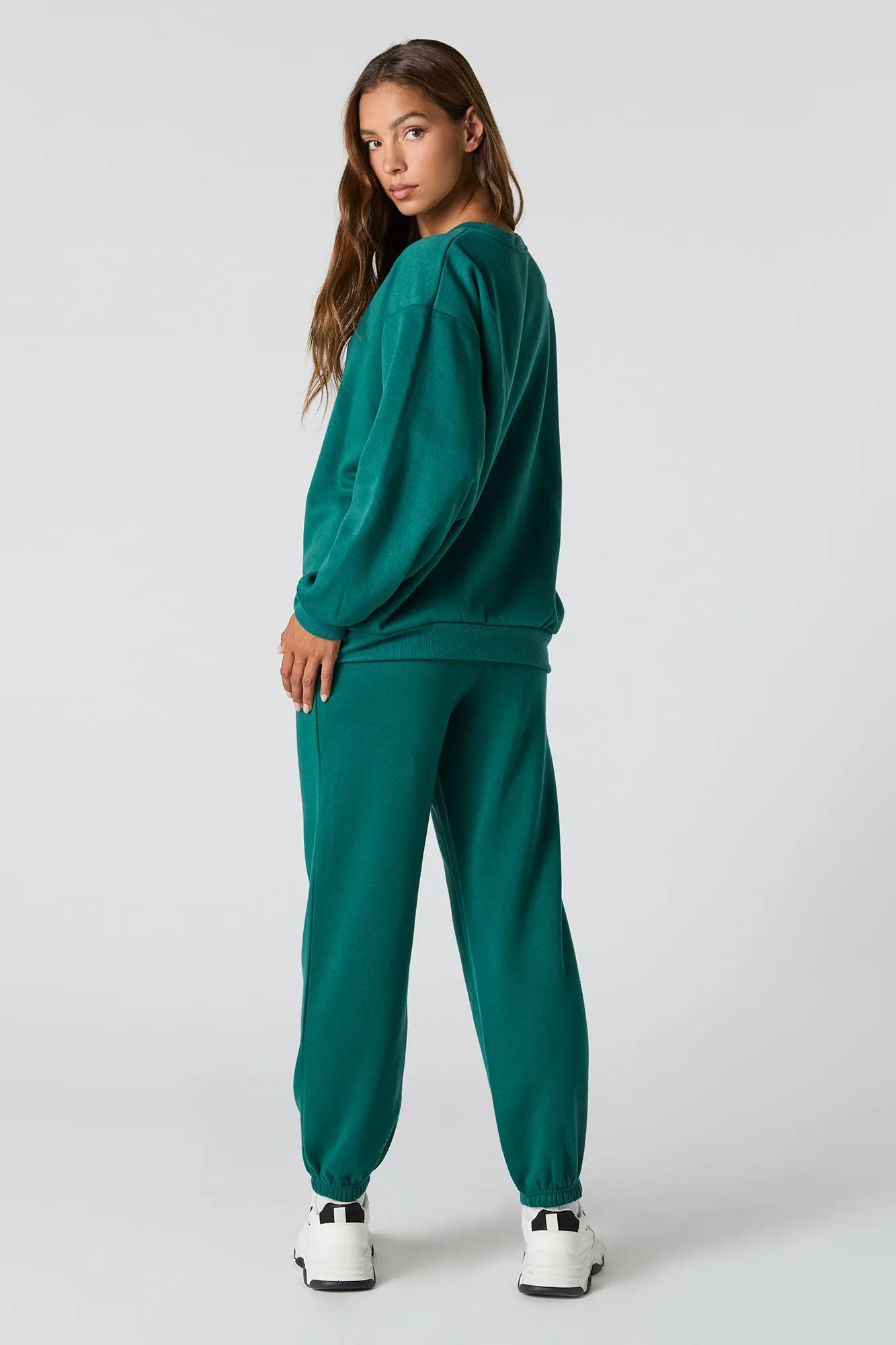 Jogger de coupe garçonne en molleton sold by Urban Planet product image thumbnail 3