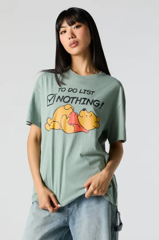 Nothing to Do Pooh Graphic Boyfriend T-Shirt sold by Urban Planet