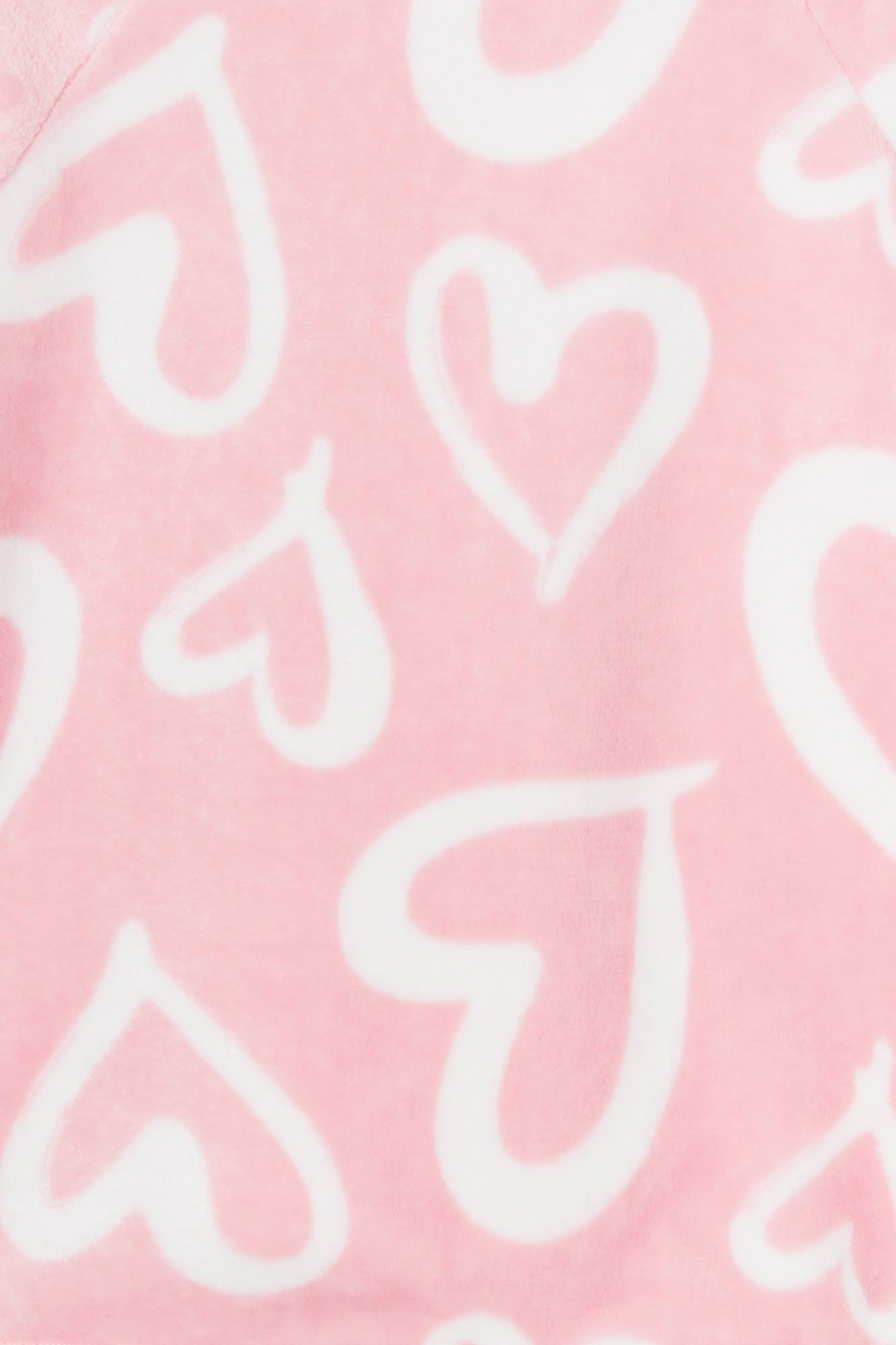 Girls Plush Heart Print Bunny Critter Hoodie sold by Urban Planet product image thumbnail 4