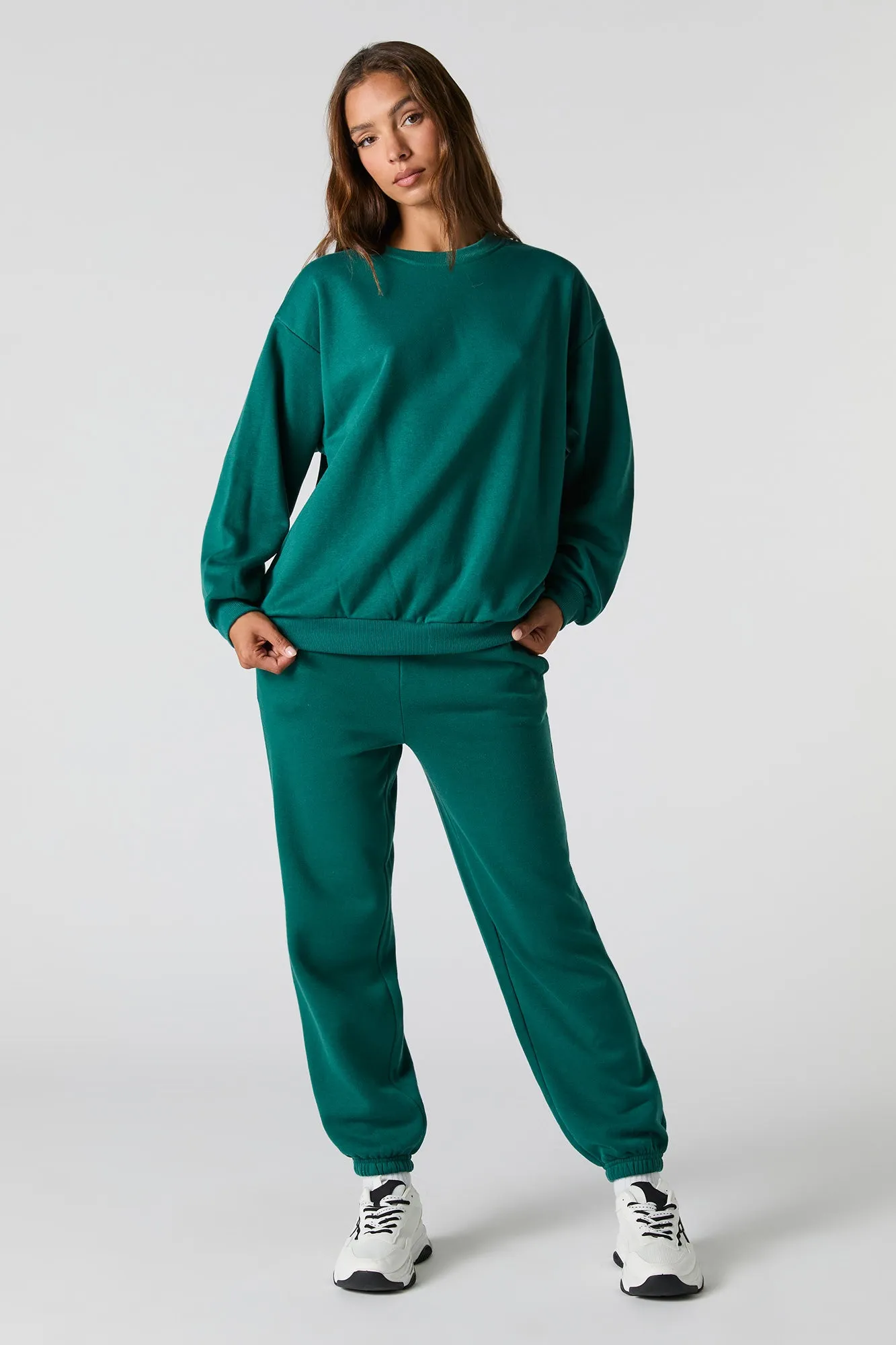 Jogger de coupe garçonne en molleton sold by Urban Planet product image thumbnail 4