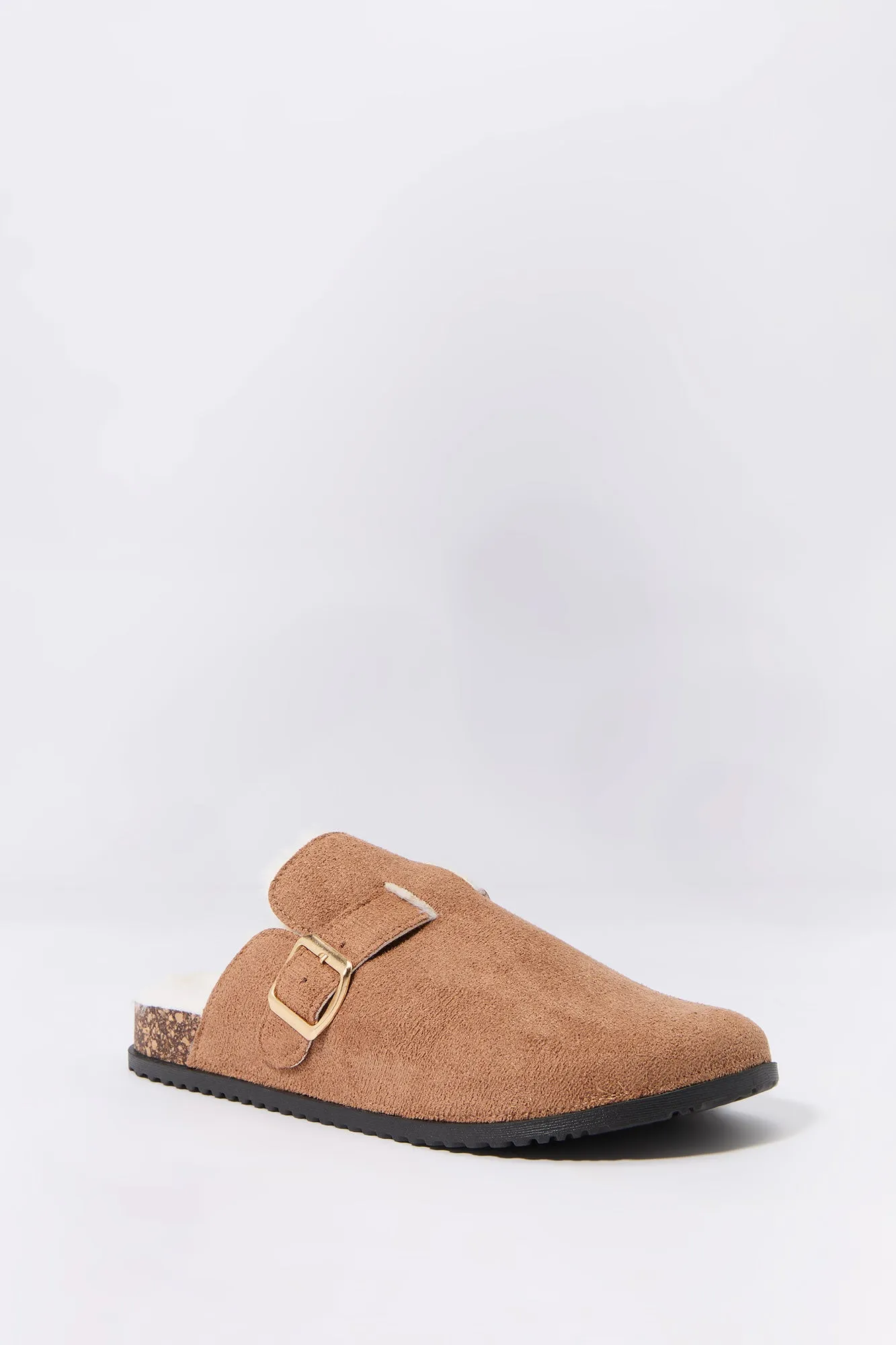 Mules en similifourrure avec semelle de liège sold by Urban Planet product image thumbnail 3