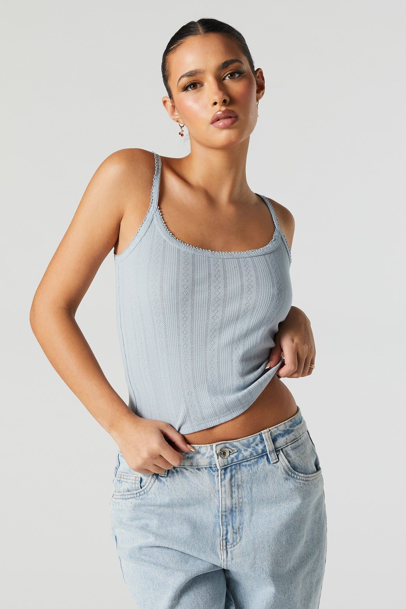 Débardeur en tricot de pointelle sold by Urban Planet product image thumbnail 3