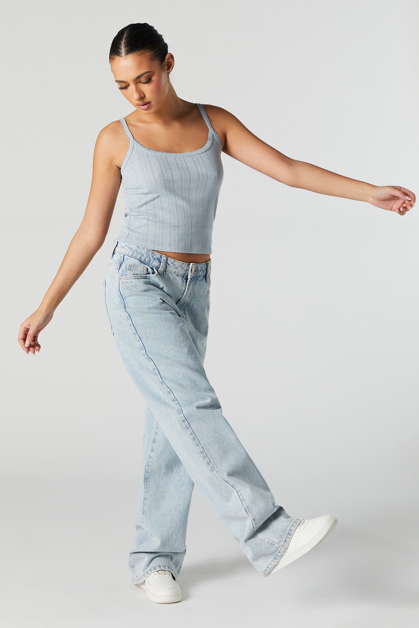 Débardeur en tricot de pointelle sold by Urban Planet product image thumbnail 4