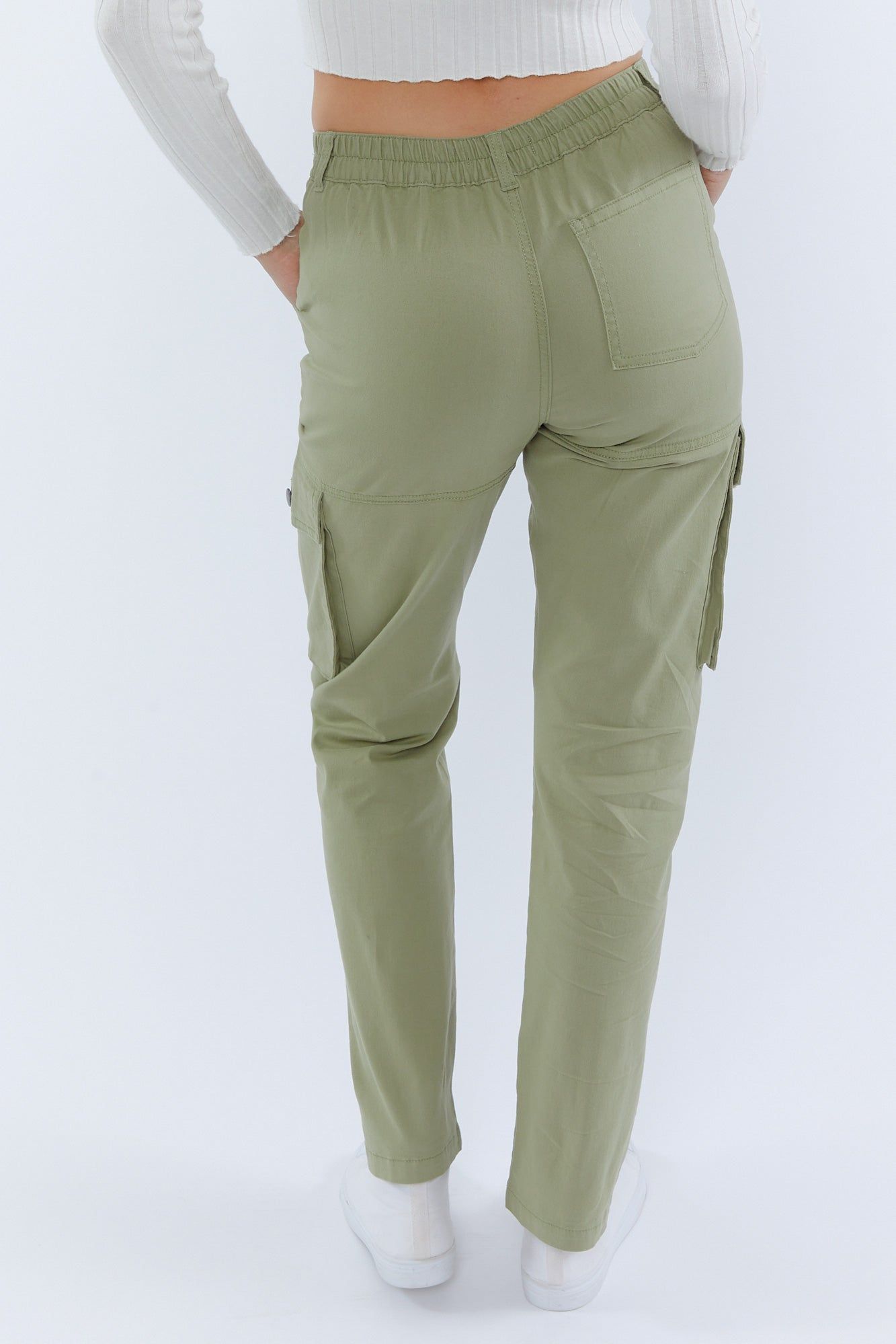 Twill Wide Leg Cargo Pant sold by Urban Planet product image thumbnail 4