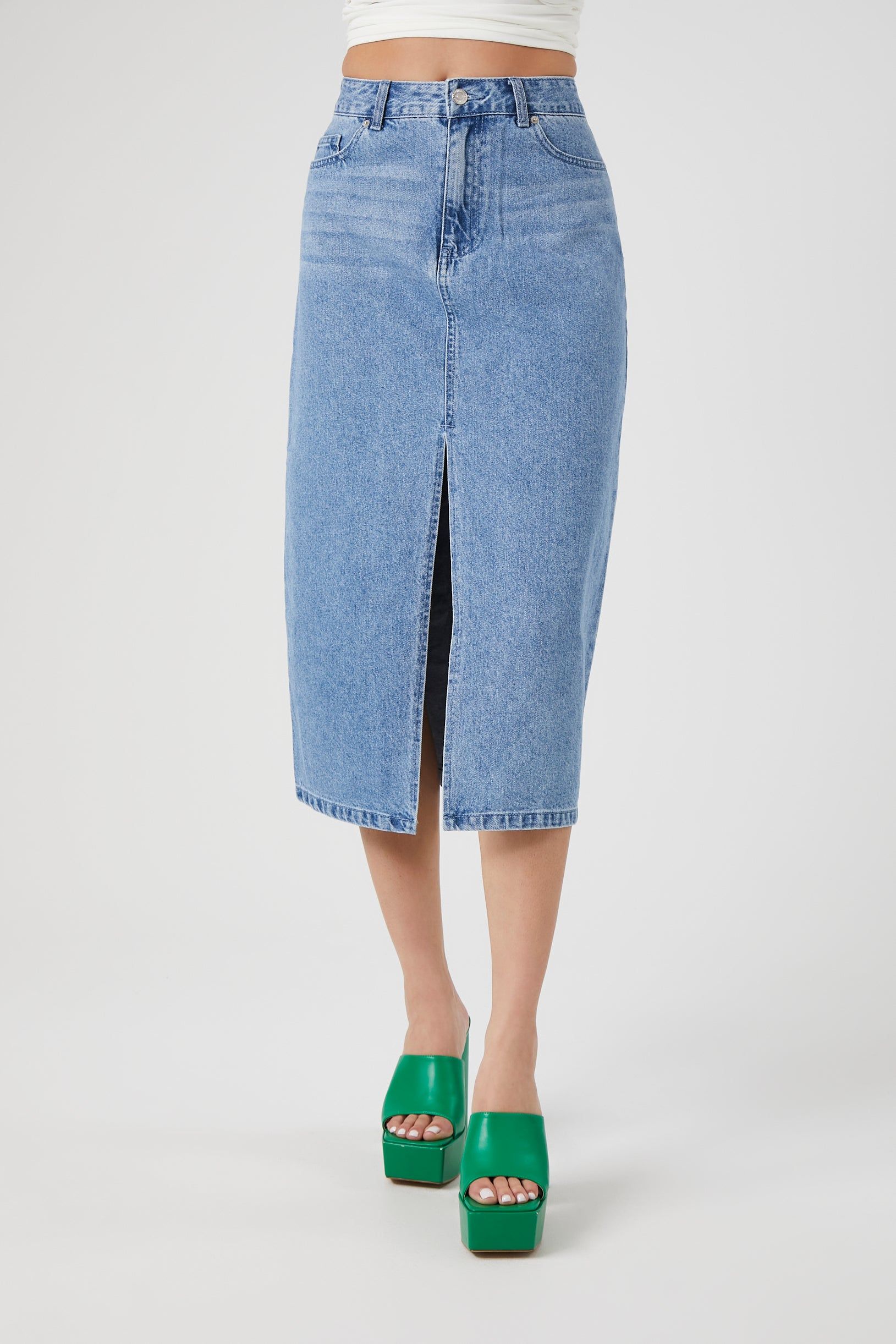 Denim Maxi Skirt sold by Urban Planet product image thumbnail 4