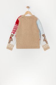 Girls Teddy Bear Print Xmas Sweater sold by Urban Planet