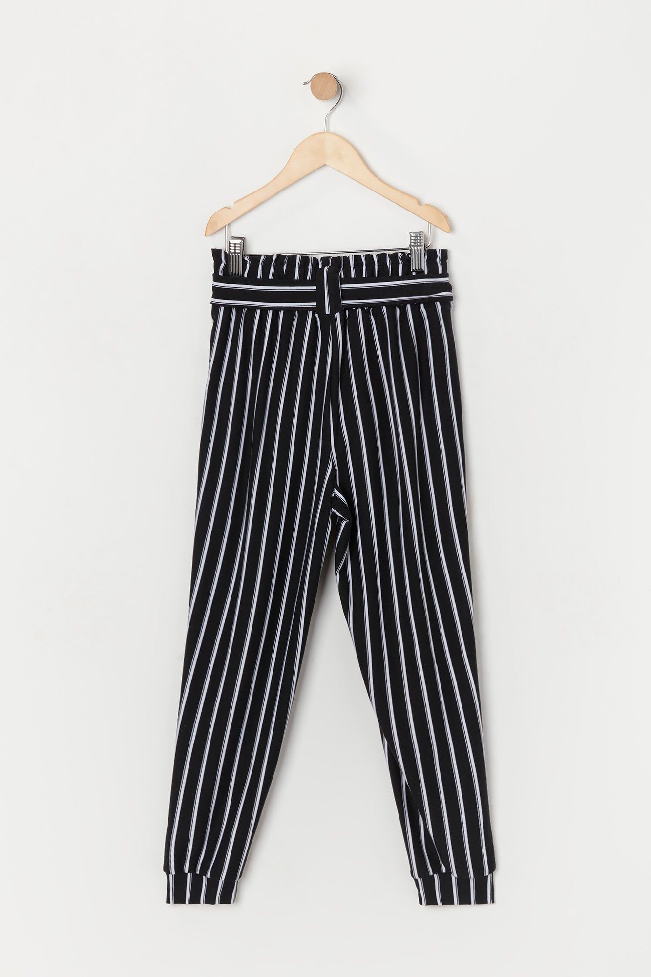 Girls Soft Striped Print Paperbag Jogger sold by Urban Planet product image thumbnail 2