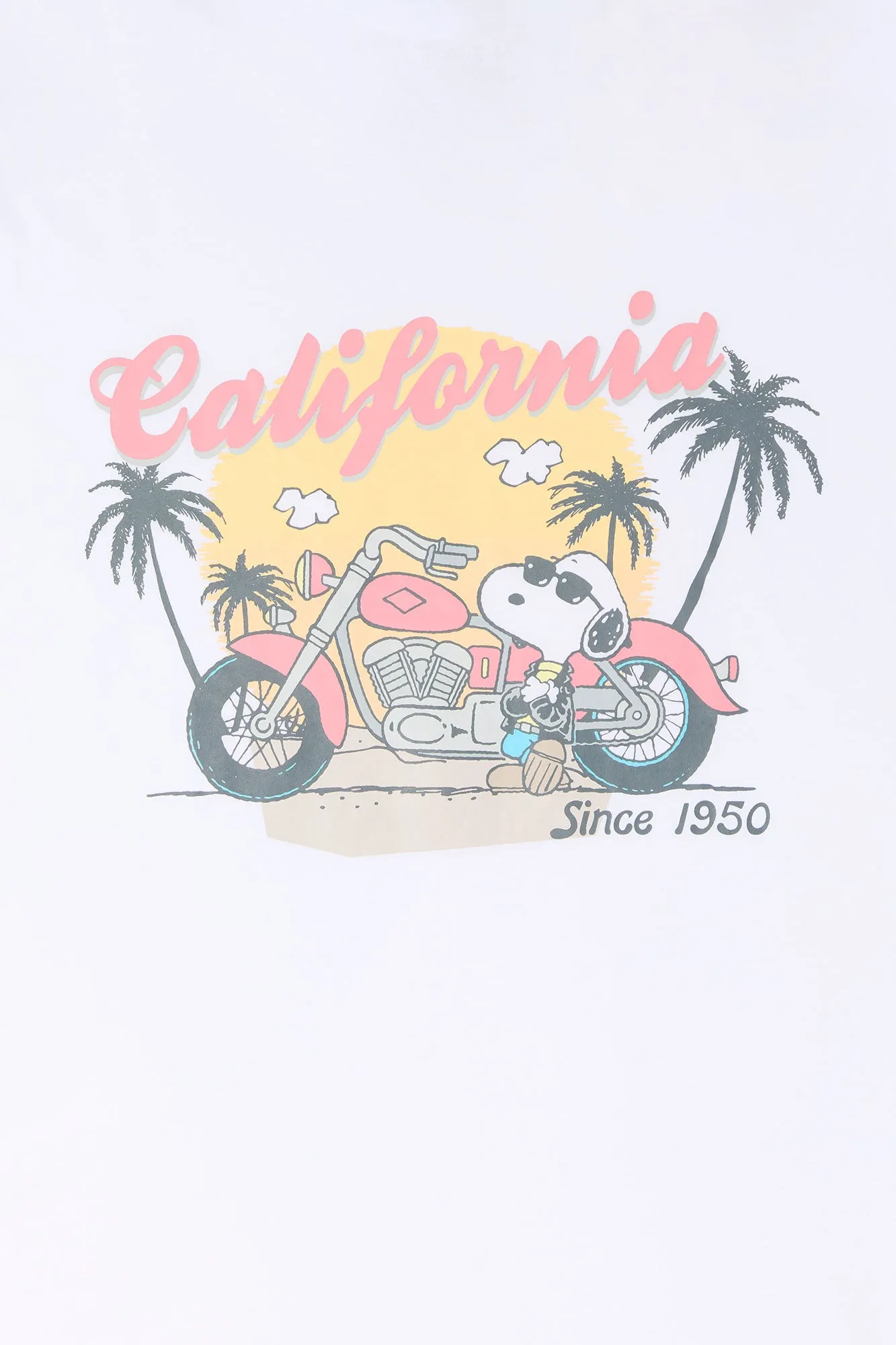 California Snoopy Graphic Boyfriend T-Shirt sold by Urban Planet product image thumbnail 2
