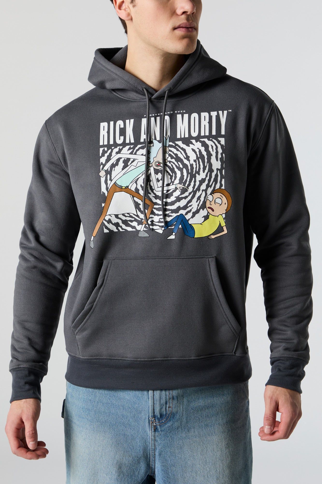 Rick and Morty Graphic Fleece Hoodie sold by Urban Planet product image thumbnail 4