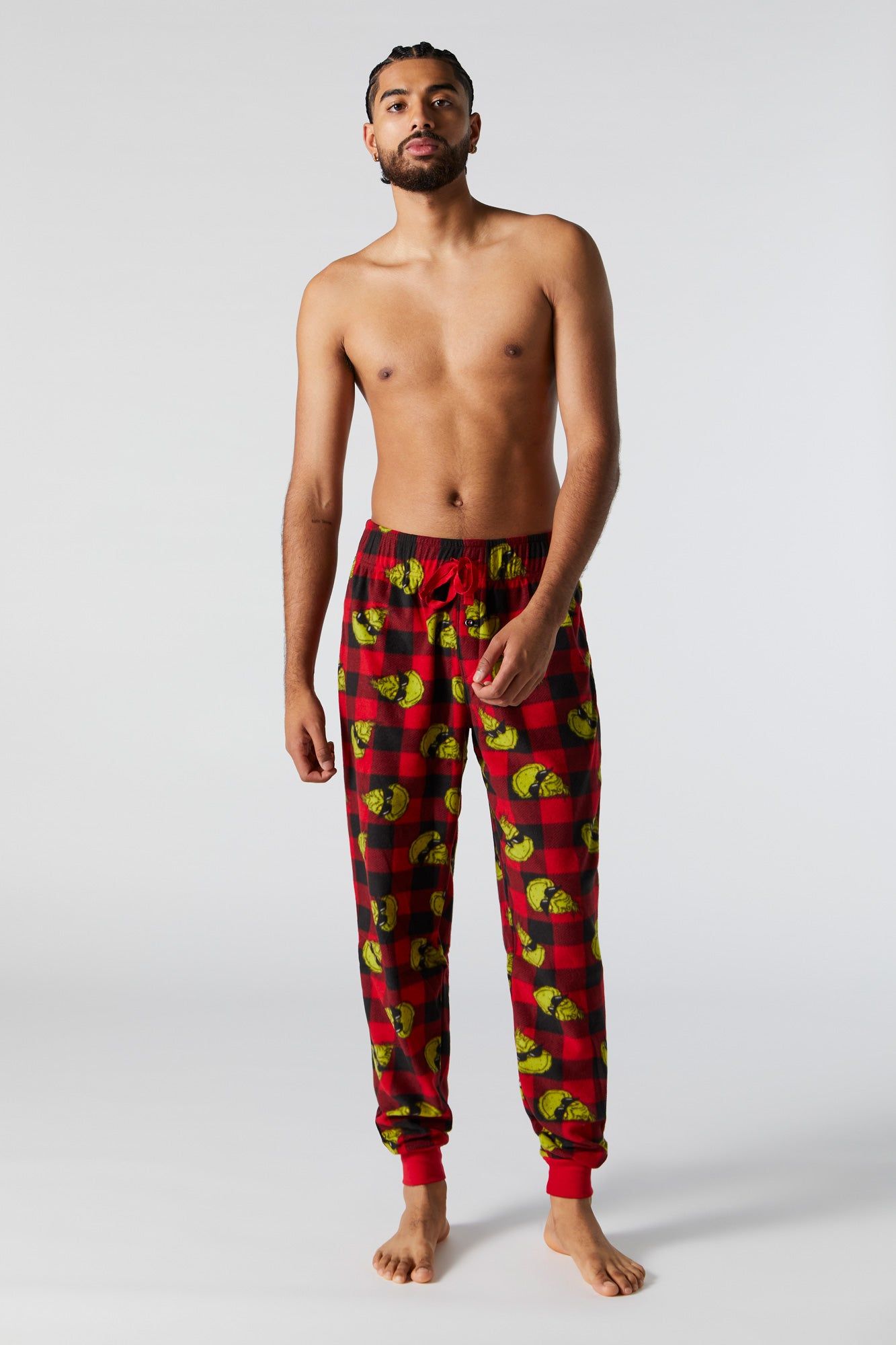 Jogger de pyjama à imprimé The Grinch avec carreaux sold by Urban Planet product image thumbnail 2