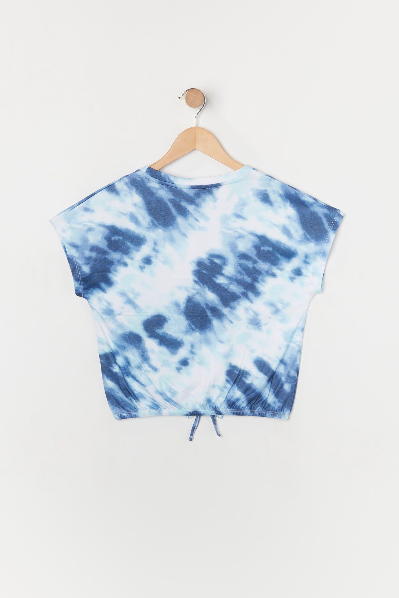 Girls Blue Tie Dye Print Front Tie Top sold by Urban Planet product image thumbnail 2