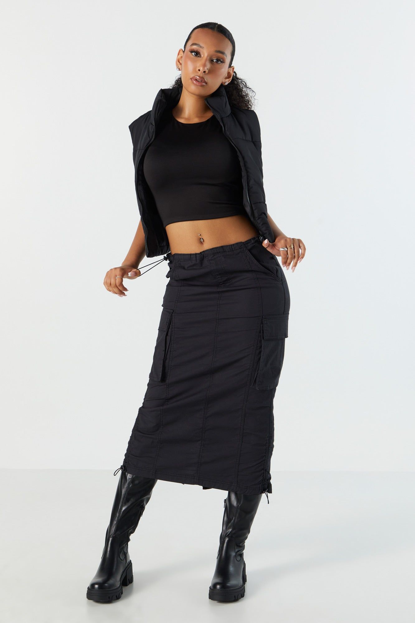 Contour Cropped Tank Top sold by Urban Planet product image thumbnail 4