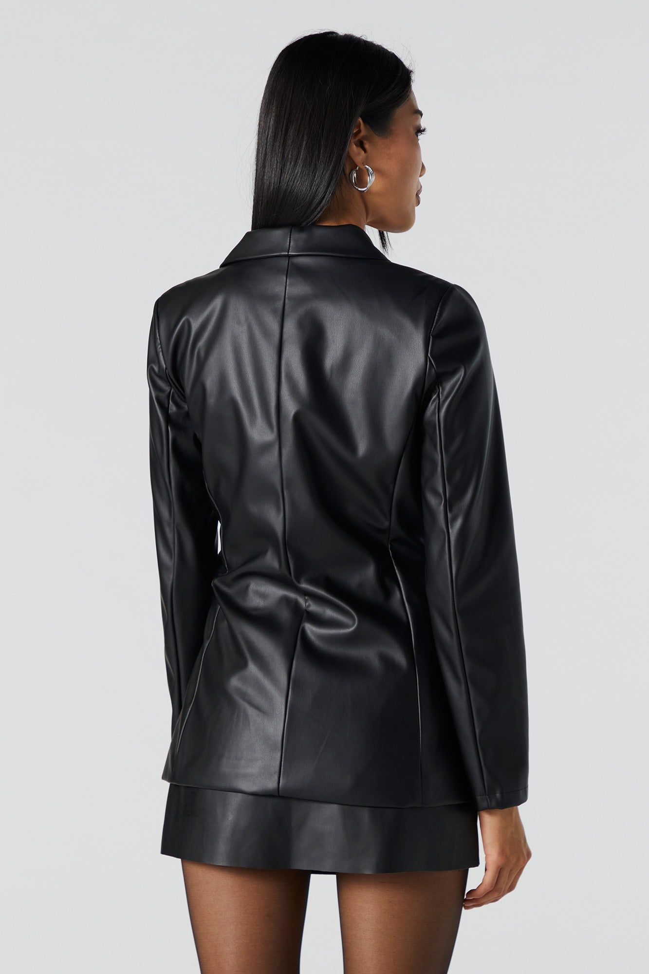 Blazer en similicuir avec ceinture sold by Urban Planet product image thumbnail 3