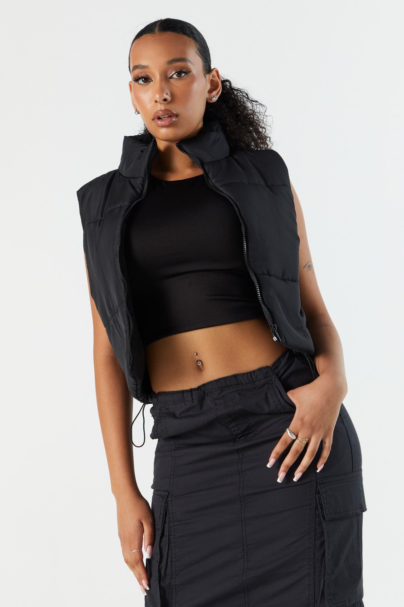 Contour Cropped Tank Top sold by Urban Planet product image thumbnail 2