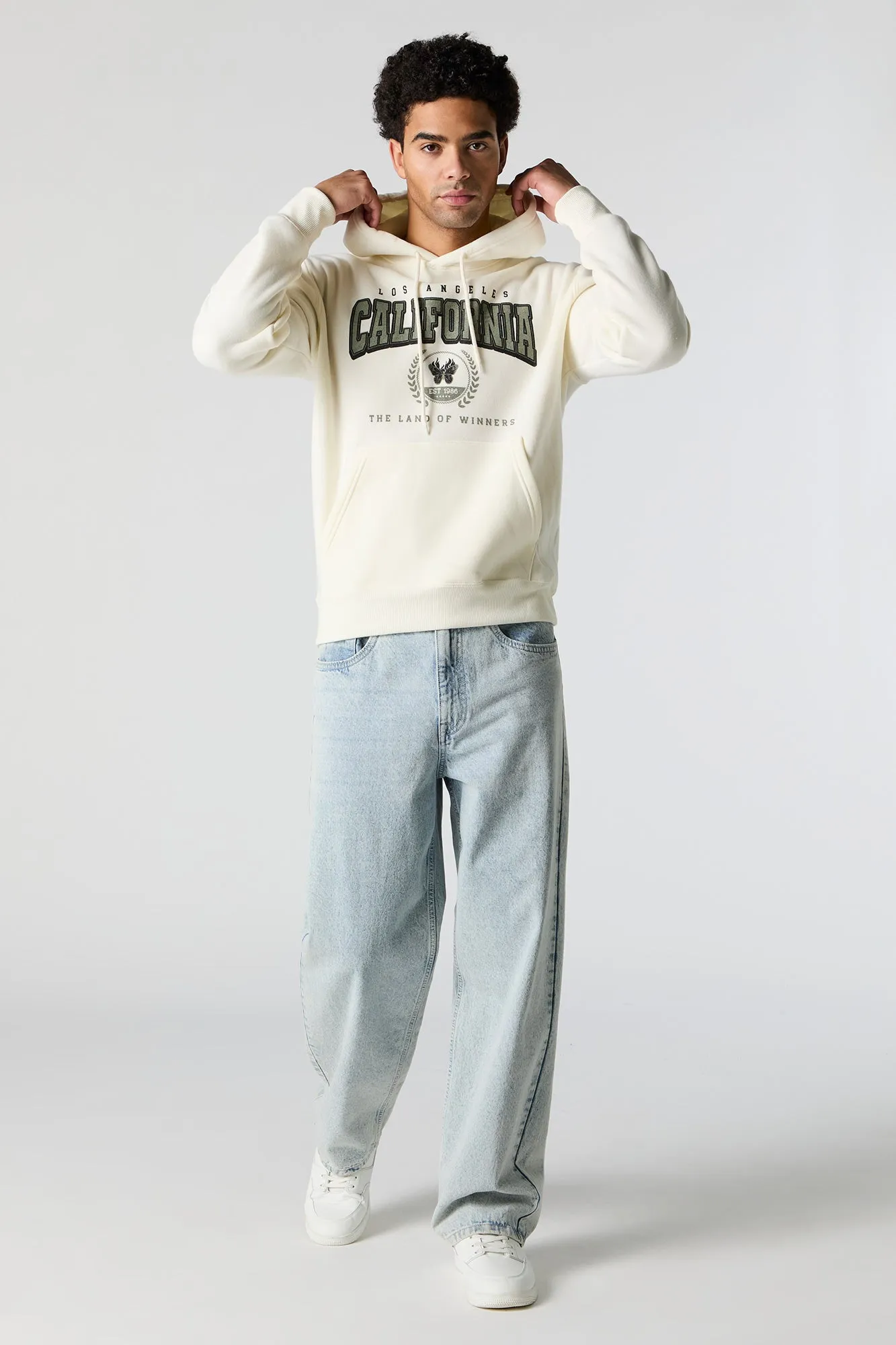 California Graphic Fleece Hoodie sold by Urban Planet product image thumbnail 4